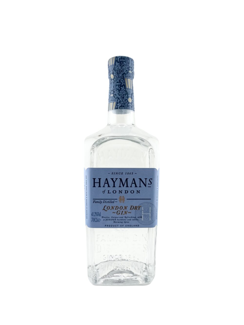 Hayman's  London dry Gin 41,2% 70 cl.