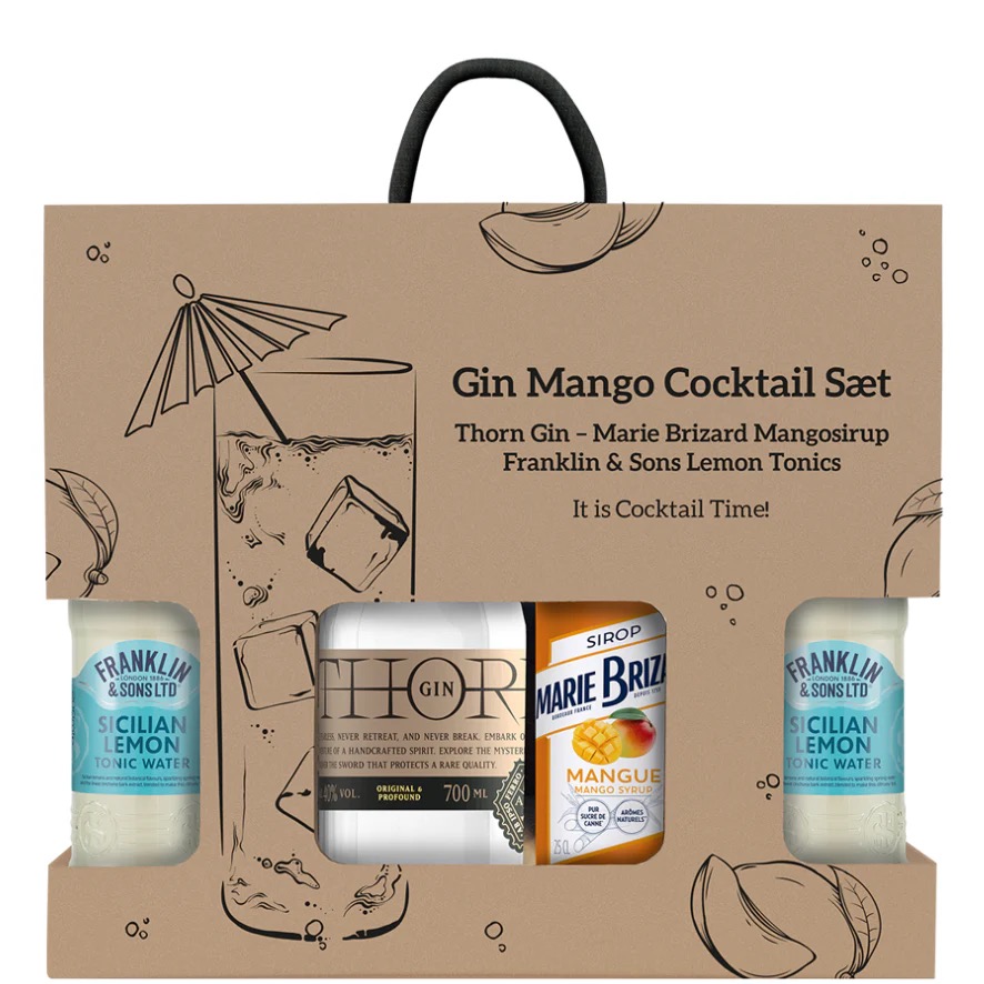 Gin Mango Cocktail sæt - Gin Hass