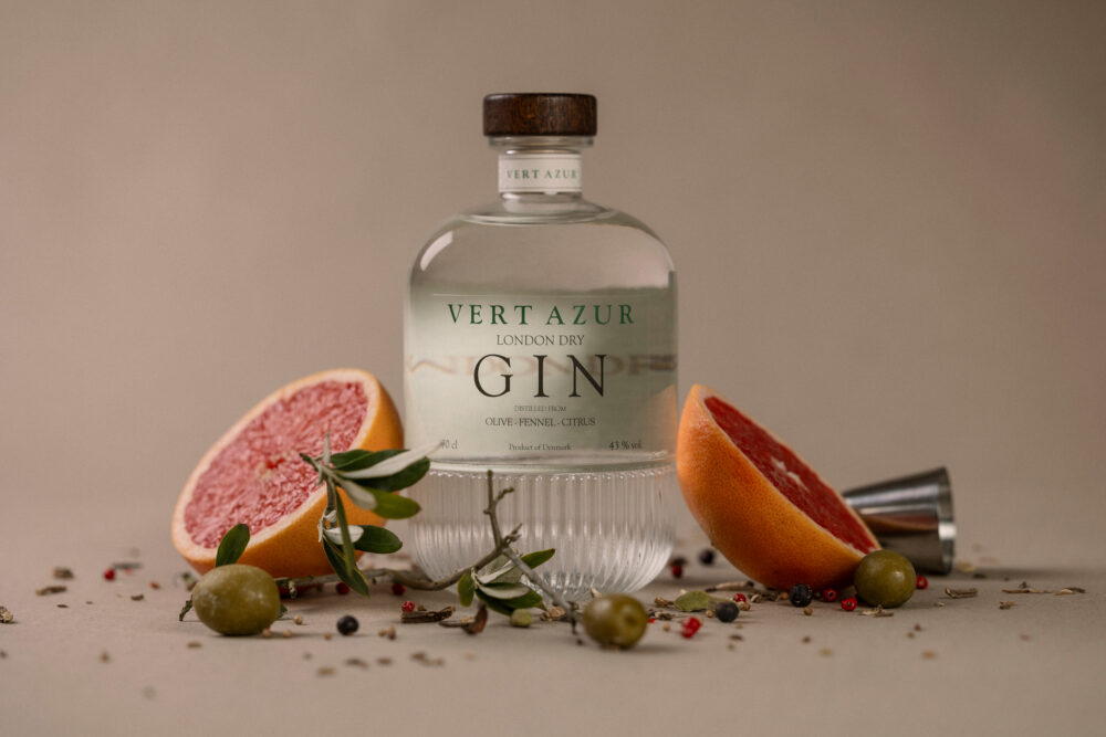 Vert Azur London Dry Gin 43% 70cl. - Billede 2